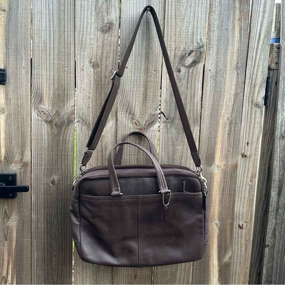 COACH Lexington commuter soft leather briefcase F70707 - Picture 2 of 16